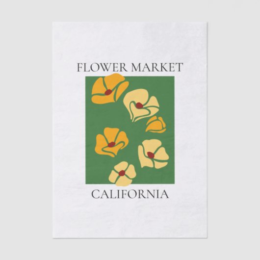 Flower Market - California Seidenpapier (Vorderseite)