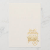 Flower Market Coquette Bow Bridal Shower Einladung (Rückseite)