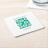 Flower Market - Georgia Rechteckiger Pappuntersetzer (angewinkelt)