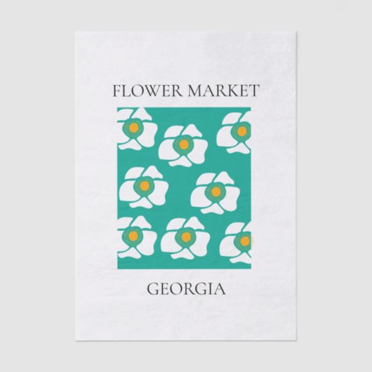 Flower Market - Georgia Seidenpapier (Vorderseite)