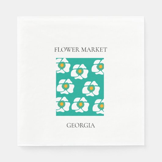 Flower Market - Georgia Serviette (Vorderseite)