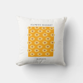 Flower Market - Kansas Kissen