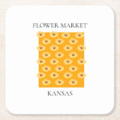 Flower Market - Kansas Rechteckiger Pappuntersetzer (Vorderseite)