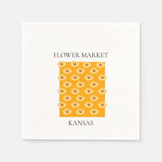 Flower Market - Kansas Serviette (Vorderseite)
