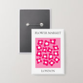 Flower Market - London Button (Vorderseite/Rückseite)