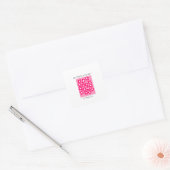 Flower Market - London Quadratischer Aufkleber (Umschlag)