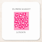 Flower Market - London Rechteckiger Pappuntersetzer (Vorderseite)