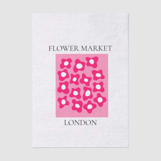 Flower Market - London Seidenpapier (Vorderseite)