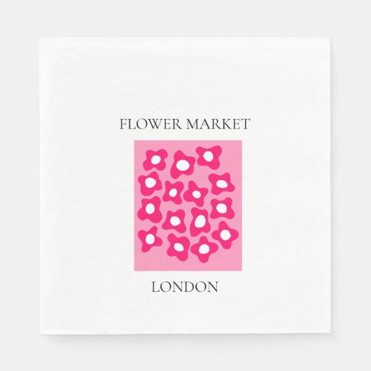 Flower Market - London Serviette (Vorderseite)