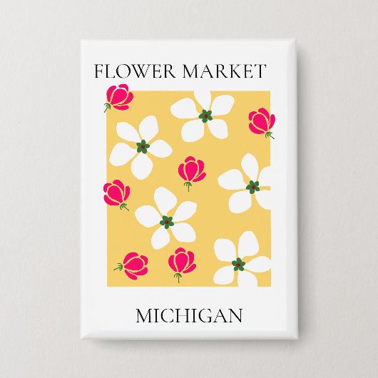 Flower Market - Michigan Button (Vorderseite)