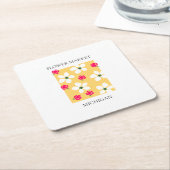 Flower Market - Michigan Rechteckiger Pappuntersetzer (angewinkelt)