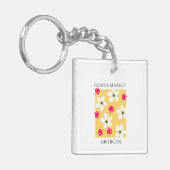 Flower Market - Michigan Schlüsselanhänger (Vorderseite links)