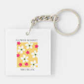 Flower Market - Michigan Schlüsselanhänger (Rückseite)