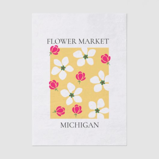 Flower Market - Michigan Seidenpapier (Vorderseite)