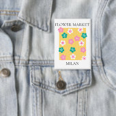 Flower Market - Milan Button (Insitu)