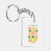 Flower Market - Milan Schlüsselanhänger (Vorderseite links)