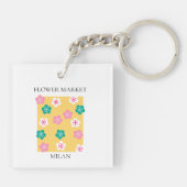 Flower Market - Milan Schlüsselanhänger (Rückseite)