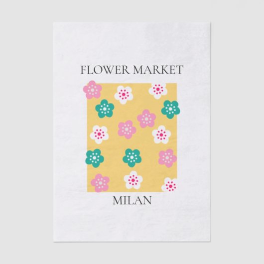 Flower Market - Milan Seidenpapier (Vorderseite)