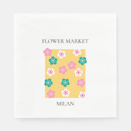 Flower Market - Milan Serviette