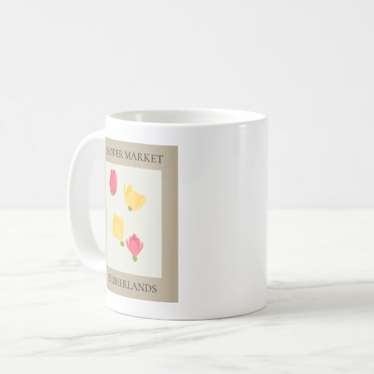 Flower Market - Netherlands Kaffeetasse (Vorderseite Links)