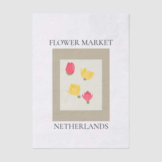 Flower Market - Netherlands Seidenpapier (Vorderseite)