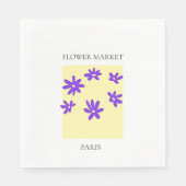 Flower Market - Paris Serviette (Vorderseite)