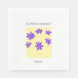 Flower Market - Paris Serviette