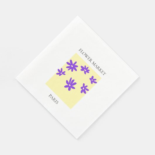 Flower Market - Paris Serviette (Ecke)