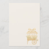 Flower Market Pastel Bow Bridal Shower Einladung (Rückseite)
