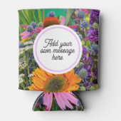 Flower Market Photo Custom Text Dosenkühler (Vorderseite)