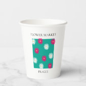 Flower Market - Prague Pappbecher (Rückseite)