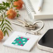 Flower Market - Prague Schlüsselanhänger (Vorderseite rechts)