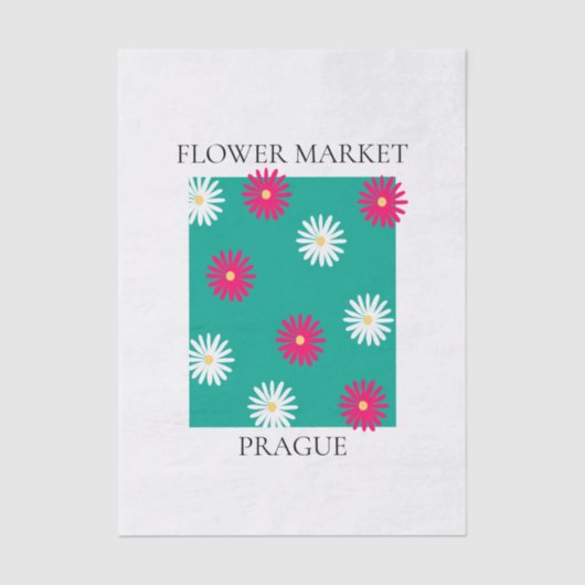 Flower Market - Prague Seidenpapier (Vorderseite)