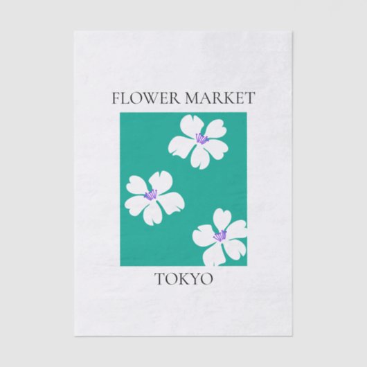 Flower Market - Tokyo Seidenpapier (Vorderseite)