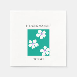 Flower Market - Tokyo Serviette