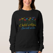 Flower Meadow Child Forensic Social Worker Sweatshirt (Vorderseite)