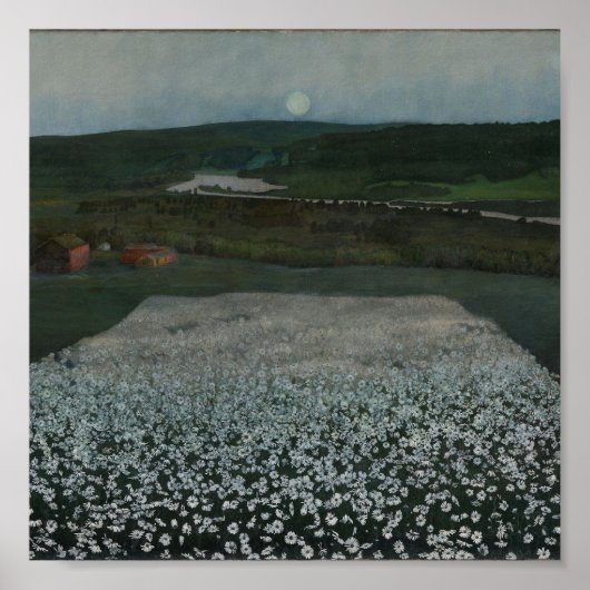 Flower Meadow in the North - Fine Art Print Poster (Vorne)