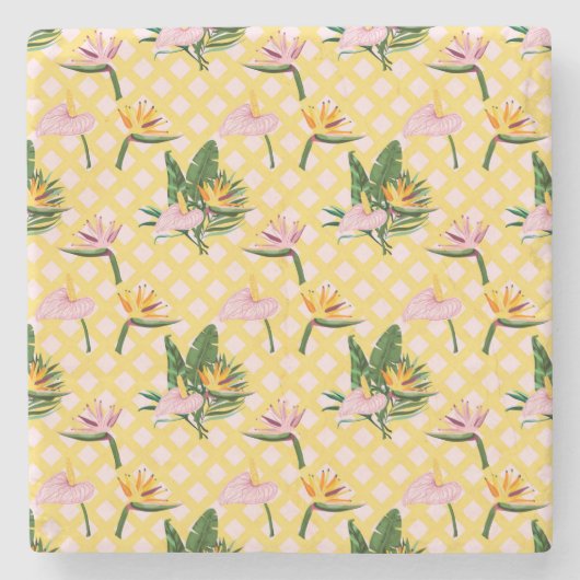 Flower Meanings Steinuntersetzer (Vorderseite)