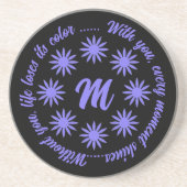 FLOWER MODERN GIFT FROM MOM DAD SISTER SON BOSS CO GETRÄNKEUNTERSETZER (Vorne)