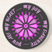 FLOWER MODERN GIFT FROM MOM DAD SISTER SON BOSS GETRÄNKEUNTERSETZER (Vorne)