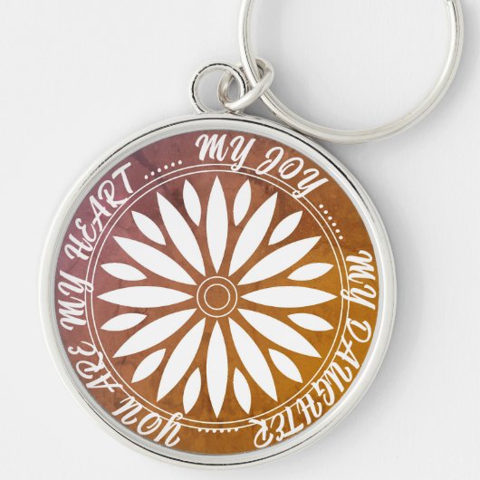 FLOWER MODERN GIFT FROM MOM DAD SISTER SON BOSS SCHLÜSSELANHÄNGER (Vorne)