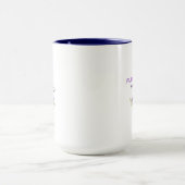 Flower Morning — Elegant Purple Floral Mug Design Tasse (Zentrum)