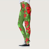 Flower Moss Green Leggings (Links)
