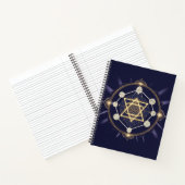 Flower of Infinity — Sacred Geometry Celestial Notizblock (Innenseite)