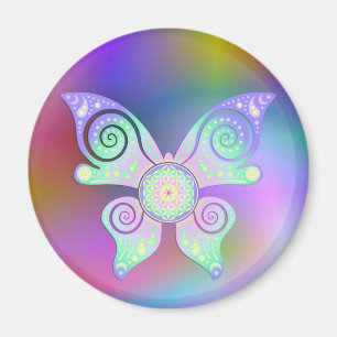 Flower of Life / Blume des Lebens - butterfly Magnet