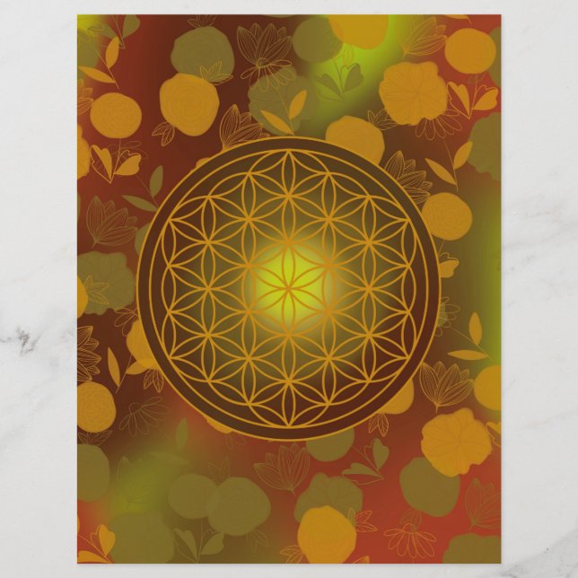 flower of life, chakra,zen,sacred geometric, (Vorderseite)