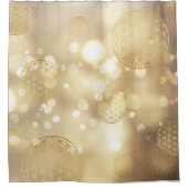Flower of life gold sparkle duschvorhang (Vorderseite)