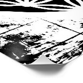 Flower of Life Grunge Poster (Ecke)