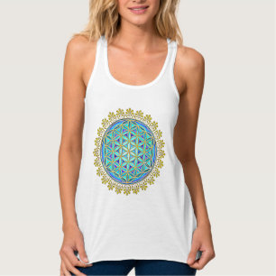 Flower Of Life - Vintage-Blüten-Ornamente 1 Tank Top