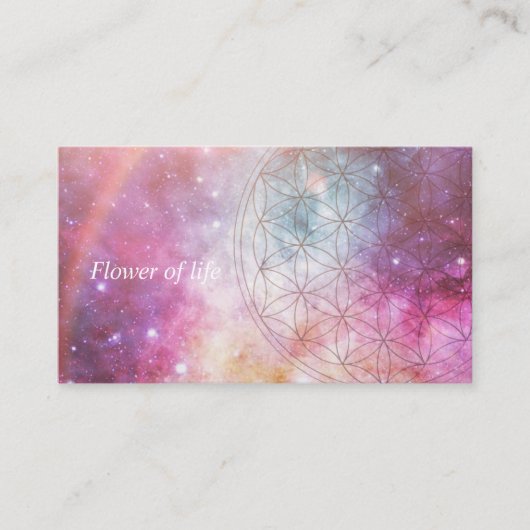 Flower of life visitenkarte (Vorderseite)
